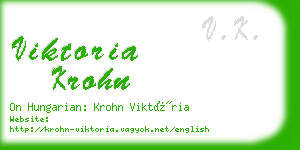 viktoria krohn business card